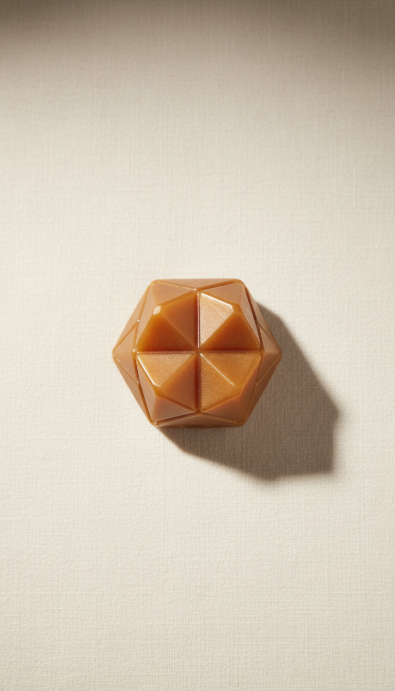 Geometric Honey Bronze wax melt