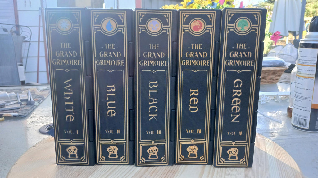 Deck Box Book | Grand Grimoire Vol III Black | Magic The Gathering Commander